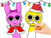 Spel MÄlarbok: Sprunki Christmas pÄ nÀtet Spel MÄlarbok: Sprunki Christmas pÄ nÀtet