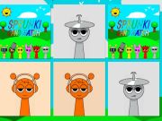 Spel Sprunki kortmatch  på nätet