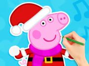 Spel Målarbok: Peppa Pig Snowman  på nätet