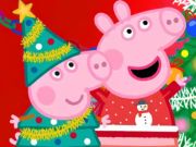 Spel Jigsaw Puzzle: Peppa Pig Julförberedelser  på nätet