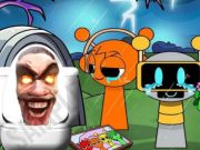 Spel Sprunki Castle Panic Skibidi Toalett  på nätet