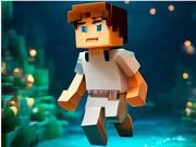 Spel Noobik Parkour i en grotta!  på nätet