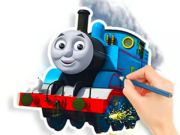 Spel Målarbok: Thomas  på nätet