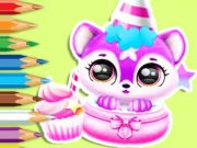 Spel Målarbok: baby fluffs födelsedag  på nätet