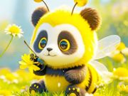 Spel Pussel: Panda Bee på nätet