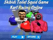 Spel Skibidi Toalett Squid Game Kart Racing online  på nätet