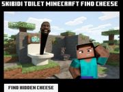 Spel Skibidi toalett minecraft hitta ost  på nätet