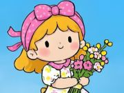 Spel Jigsaw Puzzle: Little Flower Girl på nätet