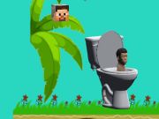Spel Spinning skibidi toalett flappa minecraft  på nätet