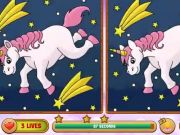 Spel Unicorn Hitta skillnaderna  på nätet