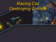 Spel Racingbil förstör zombie  på nätet