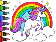 Spel Färgbok: Magical Unicorn  på nätet