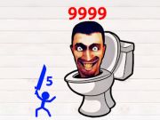 Spel Stickman hjälte Skibidi Tower Defense  på nätet