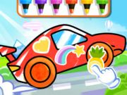 Spel Målarbok: racingbil  på nätet