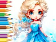 Spel Målarbok: frysta prinsessa  på nätet