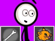 Spel Stickman väljer åtgärder  på nätet