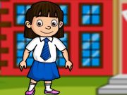 Spel Rädda den lilla flickan från skolan  på nätet