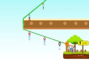 Spel Zipline People räddar  på nätet