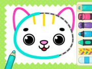 Spel Målarbok: min katt  på nätet