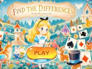 Spel Hitta skillnaderna: Alice in Wonderland  på nätet