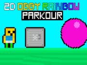 Spel 2d Obby Rainbow Parkour  på nätet