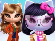 Spel Kitty Squad Winter Dress Up  på nätet