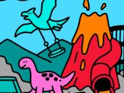 Spel Färg efter kod Dino Park  på nätet