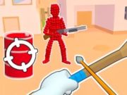 Spel Stickman Archer skjuter pilar mot röda  på nätet