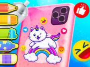 Spel Målarbok: telefonfodral  på nätet