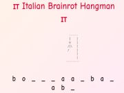 Spel Italiensk BrainRot Hangman!  på nätet