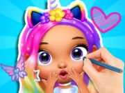 Spel Målarbok: mode Barbie prinsessa  på nätet