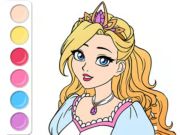 Spel Målarbok: Princess Prom -klänning  på nätet