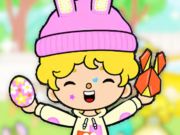 Spel Jigsaw Puzzle: Toca Boca påsk på nätet