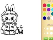 Spel Halloween Labubu Coloring & Drawing Game på nätet