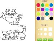 Spel Katter målarbok för barn på nätet
