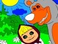 Spel Masha och björnen i skogen  på nätet