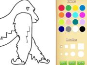 Spel Gorilla målarbok för barn på nätet
