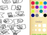Spel Alfabet djur målarbok för barn på nätet