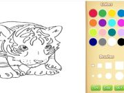 Spel Baby tiger målarbok på nätet