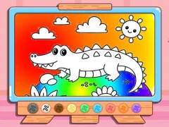 Spel Coloring Book: Crocodile på nätet