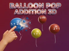 Spel Balloon Pop Addition 3D på nätet