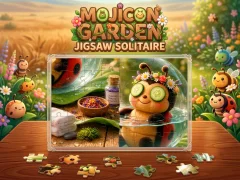 Spel Mojicon Garden Jigsaw Solitaire! på nätet