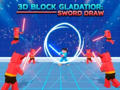 Spel 3D Block Gladiator: Sword Draw på nätet