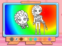 Spel Coloring Book: Kpop Rumi på nätet