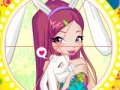Spel Winx bunny style: Round Puzzle på nätet