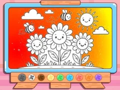 Spel Coloring Book: Happy Flower på nätet