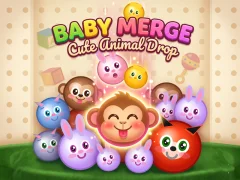 Spel Baby Merge Cute animal drop på nätet