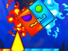 Spel Fire And Water Geometry Dash på nätet