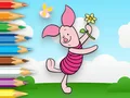 Spel Coloring Book: Piglet Holds Toy Windmill på nätet