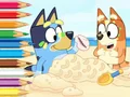 Spel Coloring Book: Bluey On The Beach på nätet